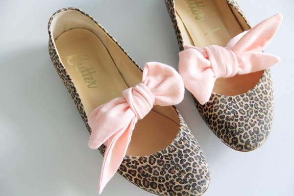 Tutorial: Bow strap ballet flats