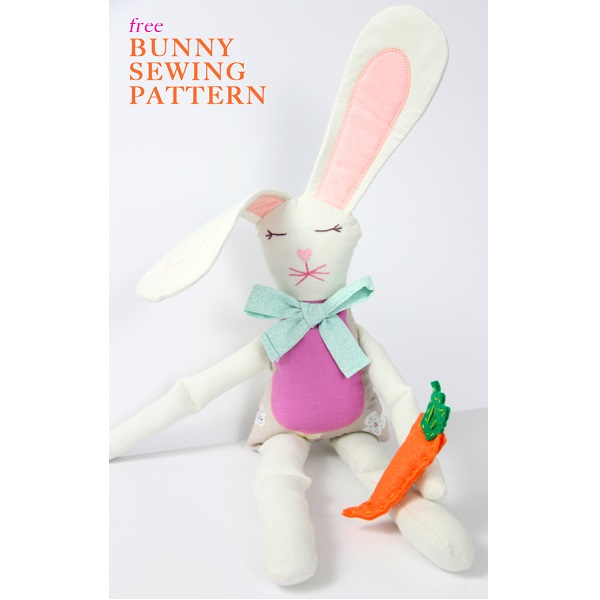 Free pattern: Easter Bunny soft doll