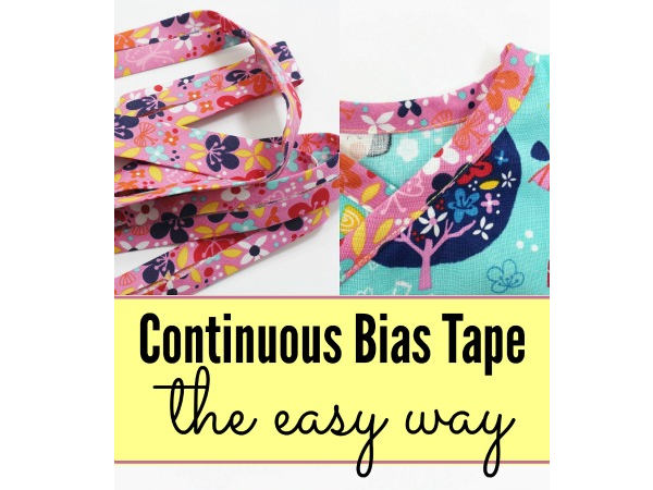 Tutorial: Easy way to make continuous bias tape