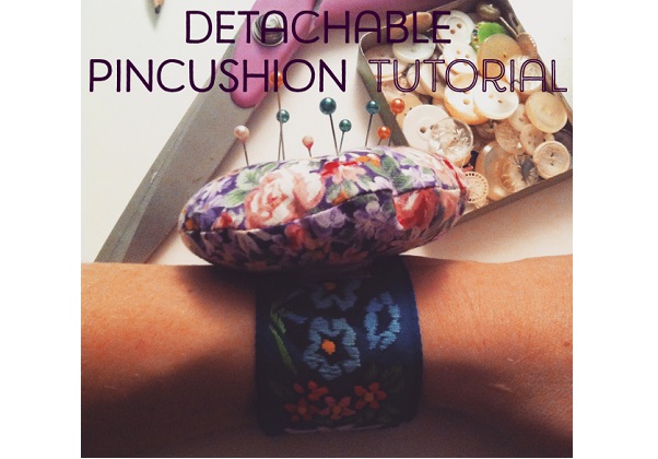 Tutorial: Easy detachable wrist band pincushion