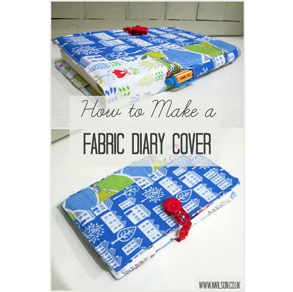 Tutorial: Fabric journal cover with a pen pocket