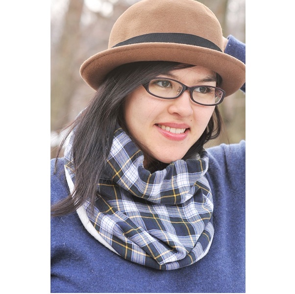 Tutorial: Flannel and fleece neck warmer