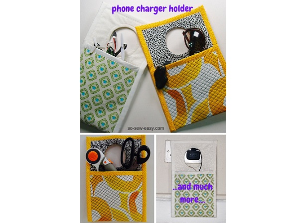 Tutorial: Easy phone charger or sewing notion holder