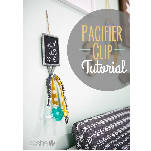 Tutorial: 5-minute pacifier clip