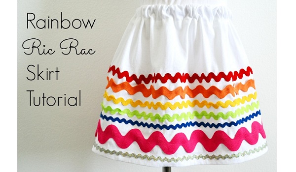 Tutorial: Ric rac stripe skirt