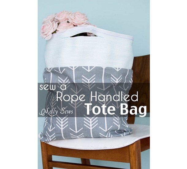 Tutorial: Coiled rope handle tote bag