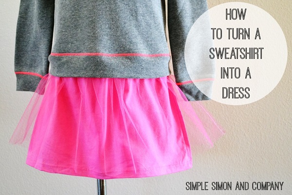 Tutorial: Easy sweatshirt dress