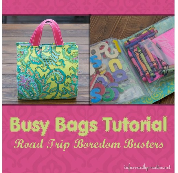 Tutorial: Super easy busy bag with baggie pockets