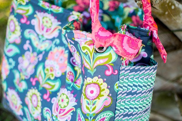 Tutorial: Add a laptop pocket to any tote bag pattern