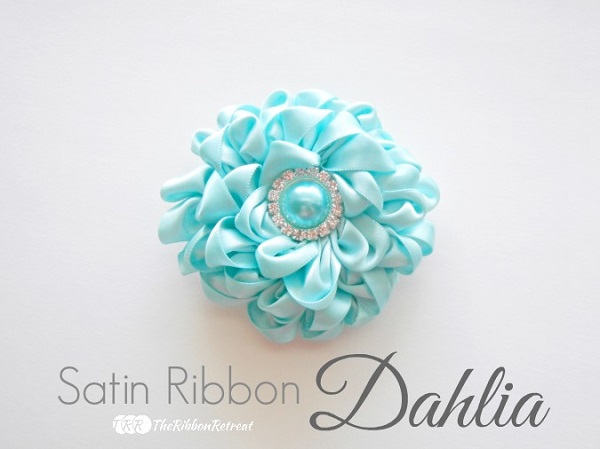 Tutorial: Satin ribbon dahlia