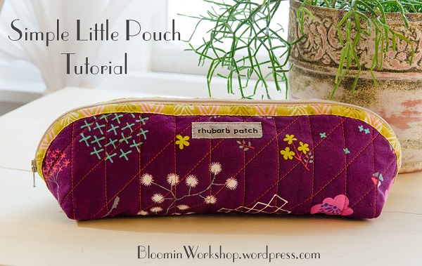 Tutorial: Curved top pencil pouch