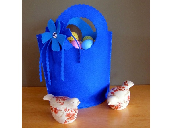 Tutorial: Spring gift tote from felt