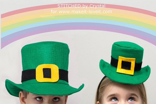 Tutorial: Leprechaun top hat and a mini top hat headband