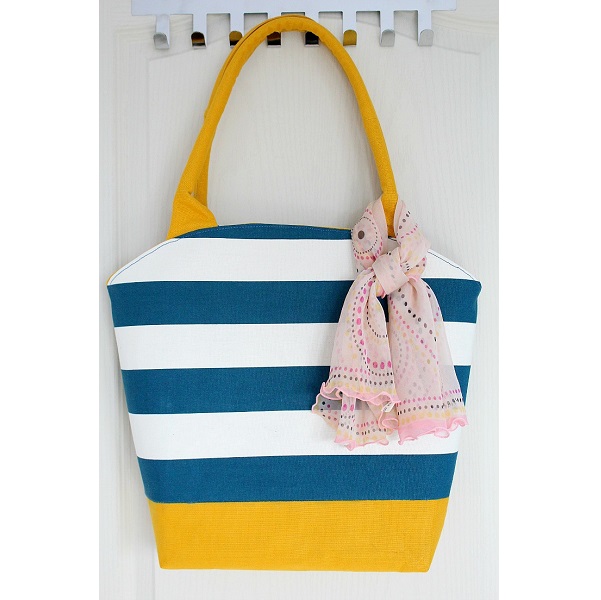 Tutorial: Curved top tote bag