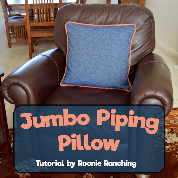 Jumbo Piping Pillow