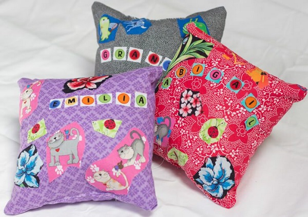 Tutorial: Fusible fabric pillow sewing project for kids