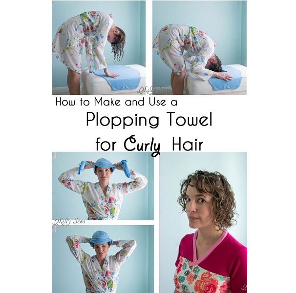 Tutorial: No-sew plopping towel for frizz-free curly hair