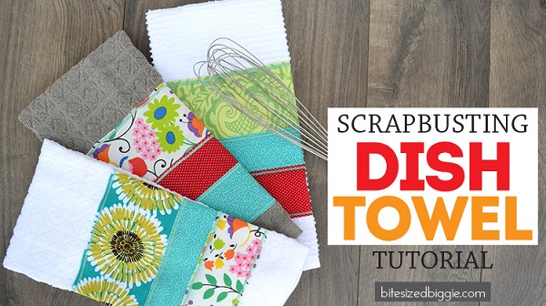 Tutorial: Easy scrappy dish towel