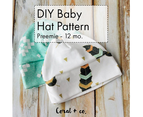 Tutorial: Easy baby hat from knit fabric