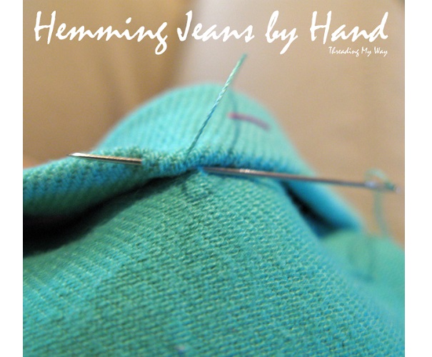 Tutorial: Hem jeans or pants by hand