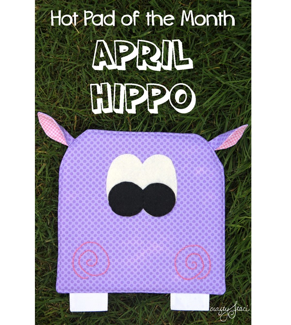 Free pattern: Hippo hot pad