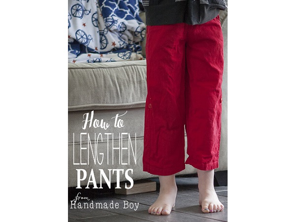 Tutorial: Lengthen an outgrown pair of pants