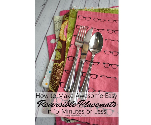 Tutorial: Easy 15 minute reversible placemat