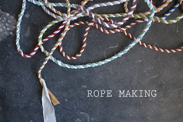 Tutorial: Scrap fabric rope