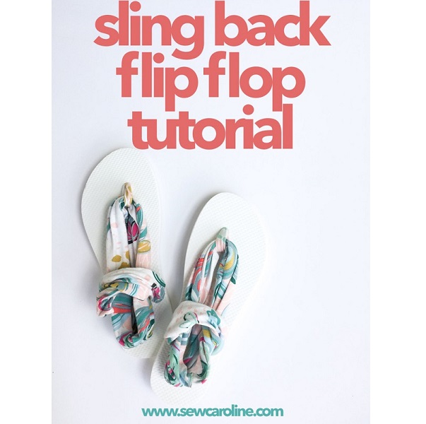 Tutorial: Sling back flip flops