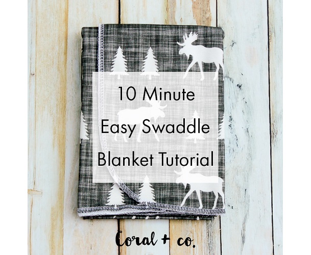 Tutorial: 10-minute baby swaddle blanket