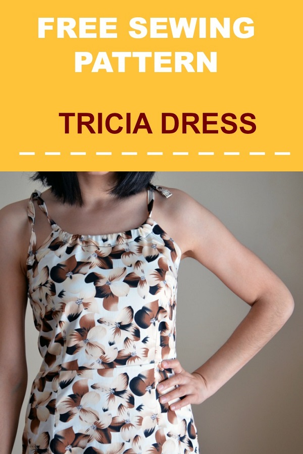 Free pattern: Tricia fitted halter dress