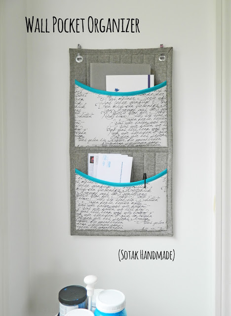 Tutorial: Wall pocket organizer