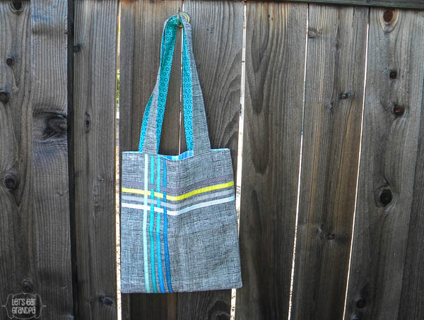 Tutorial: Woven ribbon tote bag