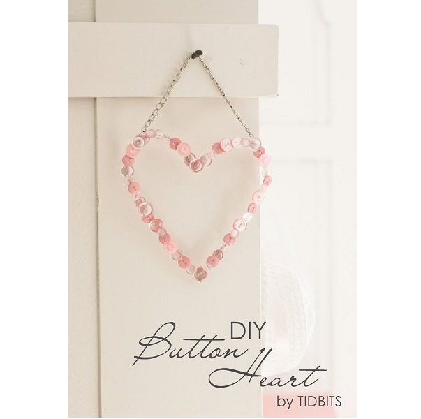 Tutorial: Button heart keepsake