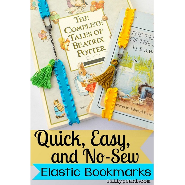 Tutorial: No-sew elastic bookmarks