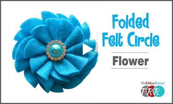 Tutorial: Easy folded fabric flower