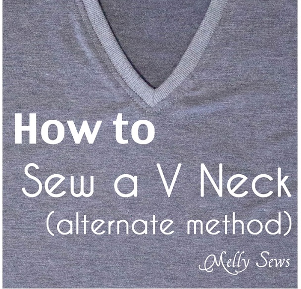 Tutorial: How to bind a V-neck t-shirt