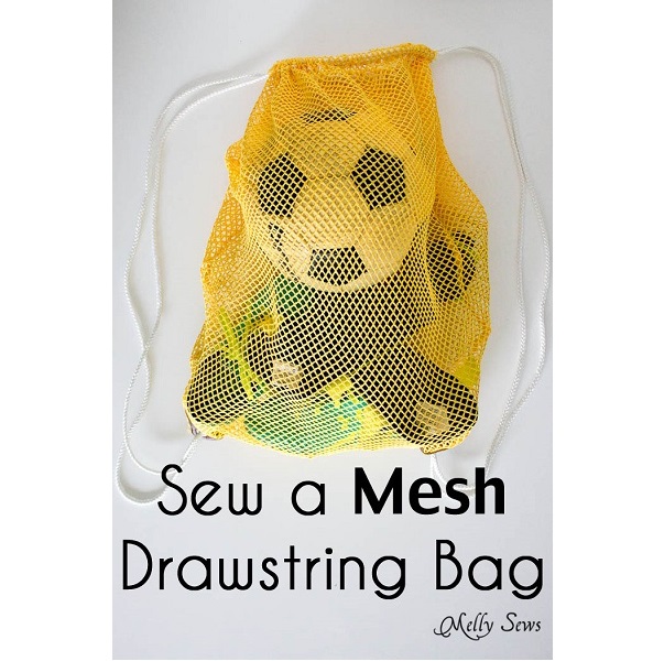 Tutorial: Mesh drawstring soccer bag