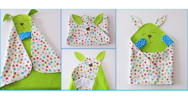 Free pattern: 2 in 1 baby blanket and cuddle toy