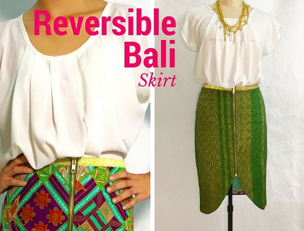 Free pattern: Reversible zipper pencil skirt