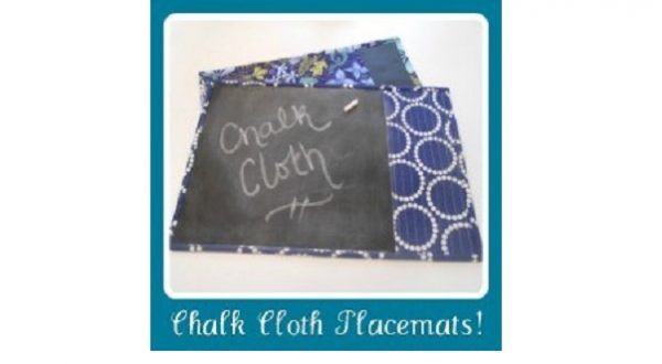 Tutorial: Chalk cloth placemats