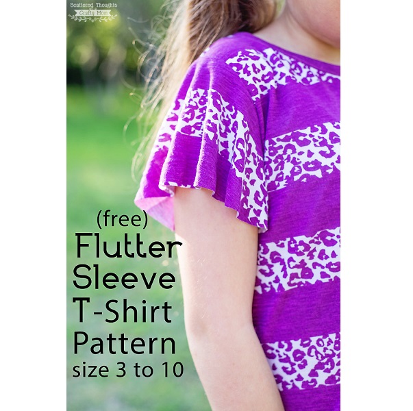 Free pattern: Girls' flutter sleeve