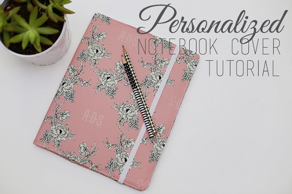 Tutorial: Personalized notebook cover with inside pockets