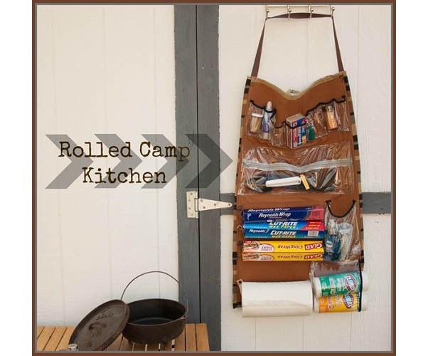 Tutorial: Roll-up camp kitchen organizer