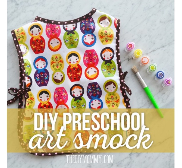 Free pattern: Preschool art smock