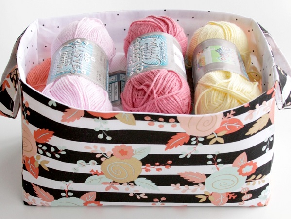 Tutorial: 30 minute fabric basket