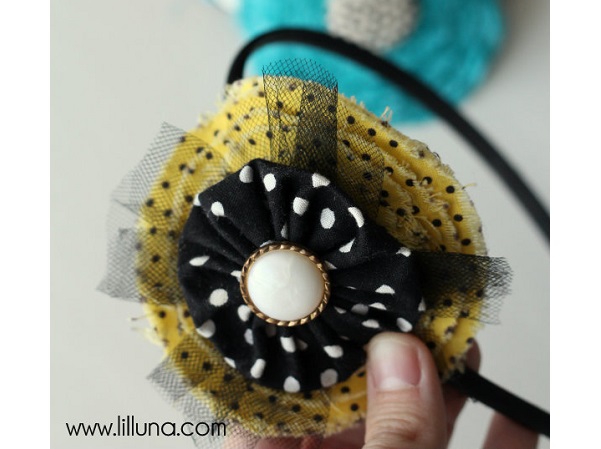 Tutorial: Fabric and tulle flower headbands