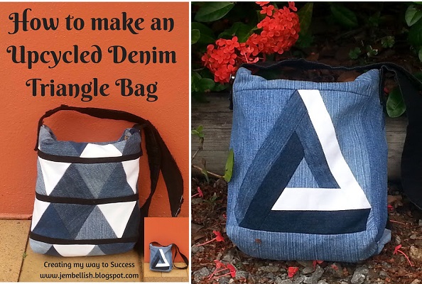 Tutorial: Recycled jeans patchwork bag