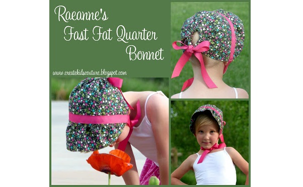 Free pattern: Fast fat quarter bonnet