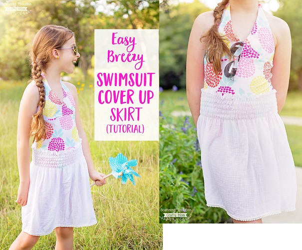 Tutorial: Easy Breezy Swimsuit Cover Up Skirt